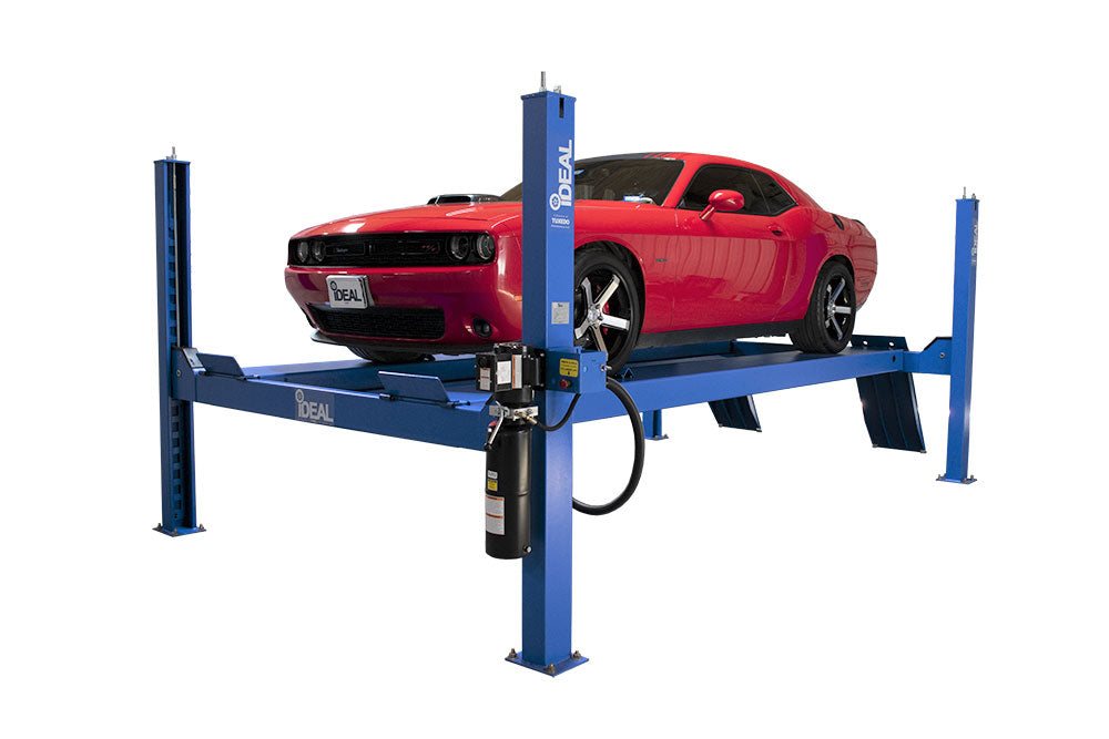 IDEAL FP14KC-X 14,000 LB CLOSED FRONT, CABLE DRIVEN 4 POST SERVICE LIFT