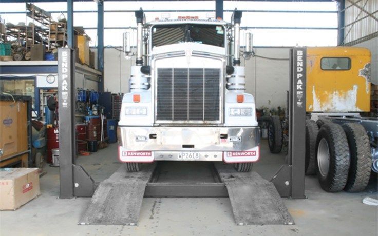 BENDPAK HDS-27X 27,000-LB. CAPACITY ALI CERTIFIED FOUR-POST EXTENDED LENGTH TRUCK LIFT