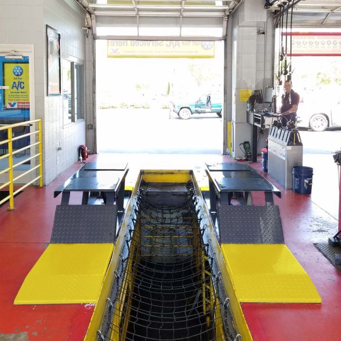 BendPak P-9000LT 9,000-lb. Capacity / Low-Rise Lift / Open-Center / Pit-Style