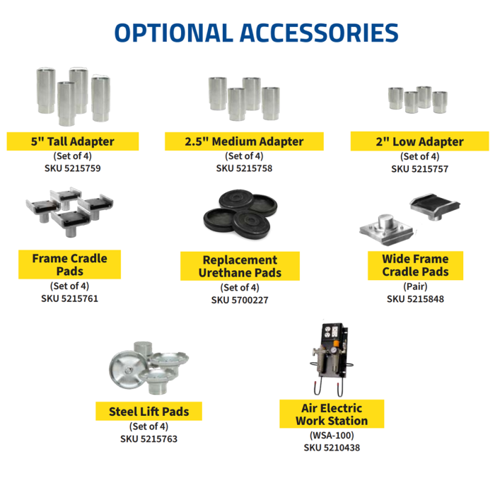 BendPak 10AP-168 10,000‐lb. Capacity / Adaptable Clearfloor / Adjustable Width / Screw Pads / 168” O.A. Height