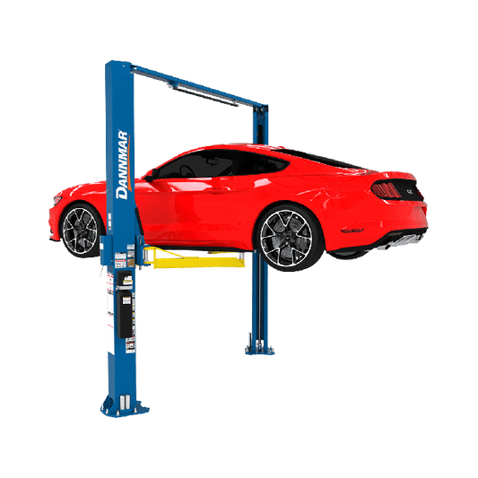 Dannmar D2-10A 10,000-lbs. Capacity Two-Post Lift / Asymmetric / Includes Stackable Pads and Adapters / 145" O.A Height