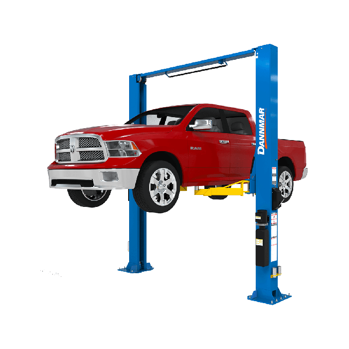 Dannmar D2-12C 12,000-lbs. Capacity Heavy-Duty Two-Post Lift / Symmetric Clearfloor / 168" O.A. Height