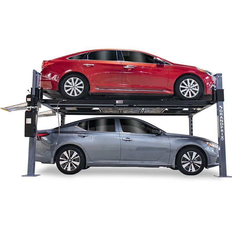BENDPAK GP-9XLT GRANDPRIX SERIES 9,000 LB. ALI CERTIFIED 4-POST / HIGH RISE / EXT. LENGTH / INCLUDES CASTER KIT, DRIP TRAYS, MOBILE JACK TRAY, ALUMINUM RAMPS