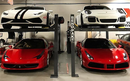 BENDPAK HD-7P 7,000-LB. CAPACITY ALI CERTIFIED SHORT RUNWAYS EXTRA-TALL CAR LIFT